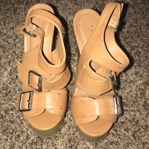 Tan Charlotte Russe wedges